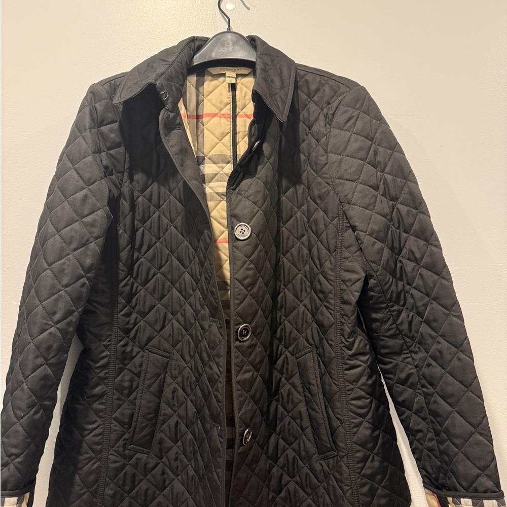 Burberry Black Quilted Jacket XL